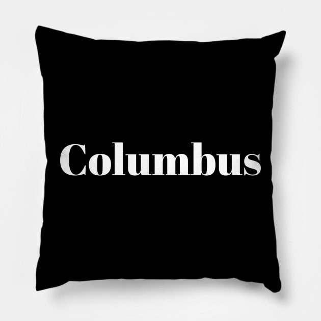 Columbus Pillow by bestStickers