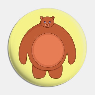A Cute Chubby Bear Pin