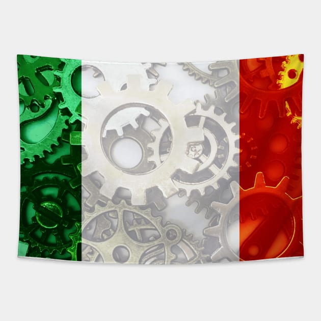 Flag of Ireland - Gears Tapestry by DrPen