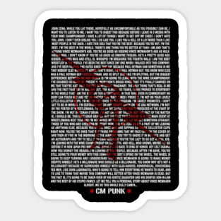 Cm Punk Stickers For Sale Teepublic