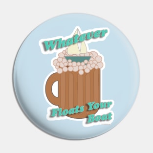 Funny Root Beer Float Slogan Pin