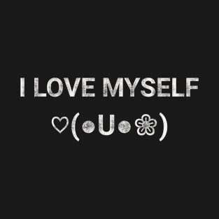 I love myself Emoji text T-Shirt