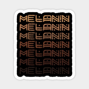 Melanin shades africa lettering Magnet