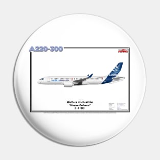 Airbus A220-300 - Airbus "House Colours" (Art Print) Pin