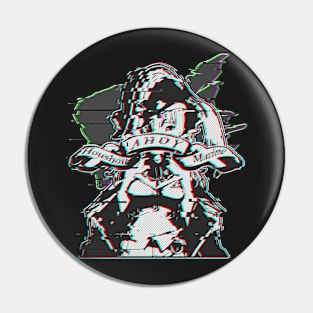 Glitched Marine-Ahoy! Hololive (ORIGINAL) Pin