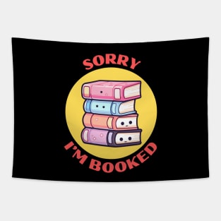 Sorry I'm Booked | Book Pun Tapestry