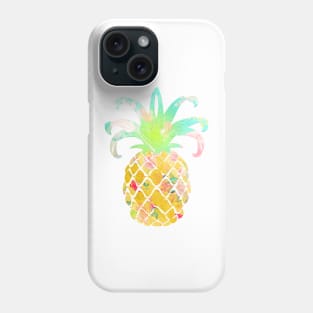Aloha pineapples, iridescent yellow Phone Case