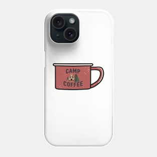 Camp Coffee Enamel Cup - log cabin Phone Case