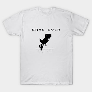  You Are Offline T-Rex [Dino Run] Pixel Art Dinosaur Game  Sweatshirt : Clothing, Shoes & Jewelry