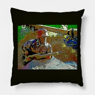 WW2 German Sniper in Holland Pillow