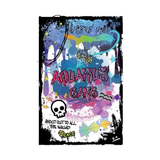 Zodiac Majesty Aquarius Graffiti T-Shirt