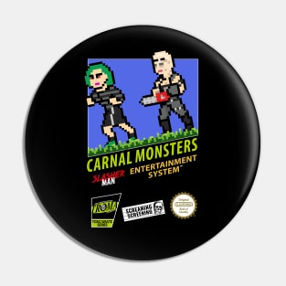 Carnal Monsters Slasher Man design #2 T-Shirt Pin