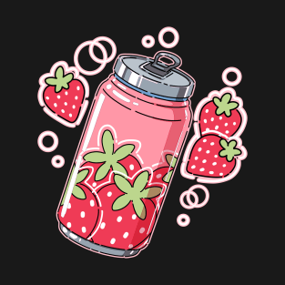 Cute pink strawberrie soda drink T-Shirt