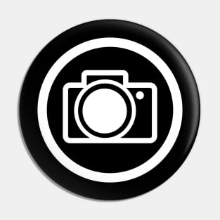 Rock Band style Photographer Icon Pin