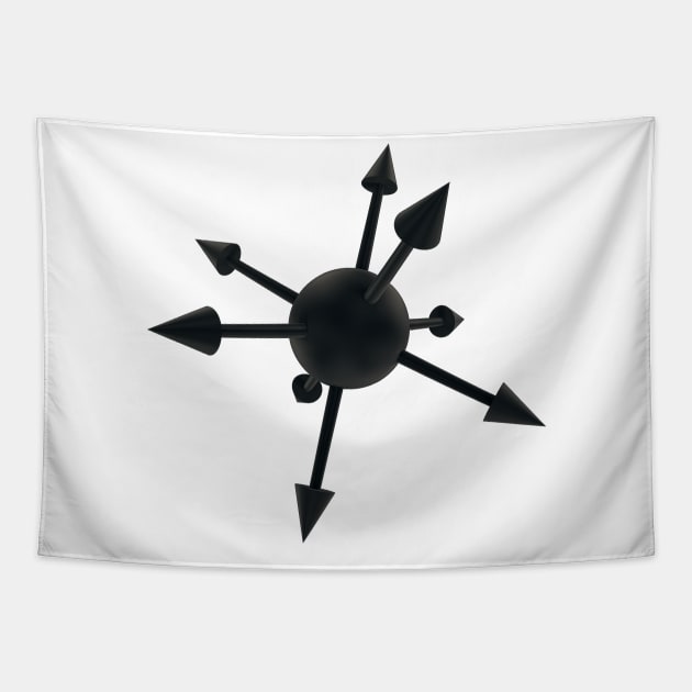 Illuminati Chaos Star Sigil - Secret Society Emblem Tapestry by Helgar