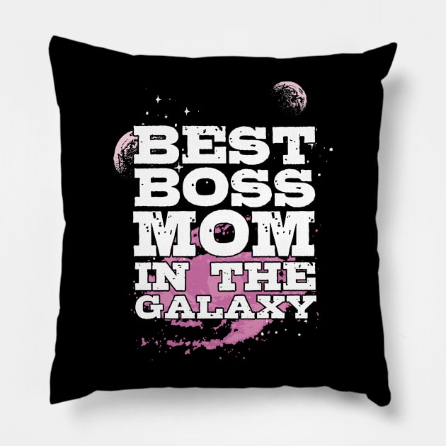 Bossy Sarcastic Humor  For An Authoritarian Boss Mom Pillow by sBag-Designs