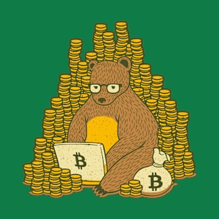 Bitcoin Miner T-shirt Bear T-Shirt