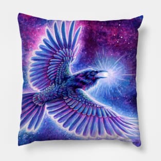 Raven Placing the Stars Pillow