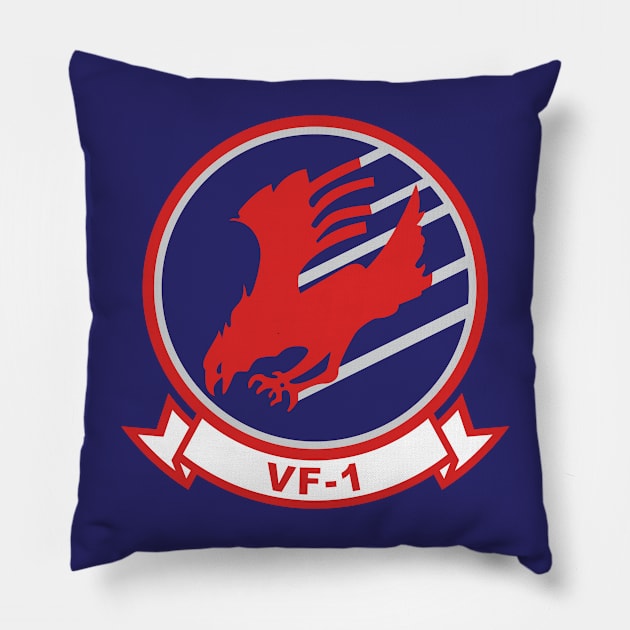 Top gun vf1 Pillow by Dark White