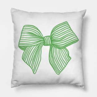 Coquette Kelly Green Bow Pillow