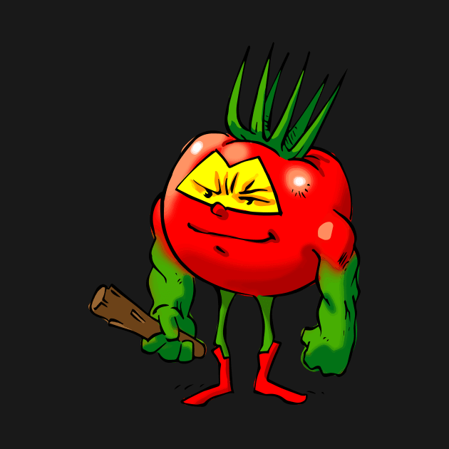 Foodietoon / Veggie Superheroes / Tomato "The Barbarian" by ProjectX23