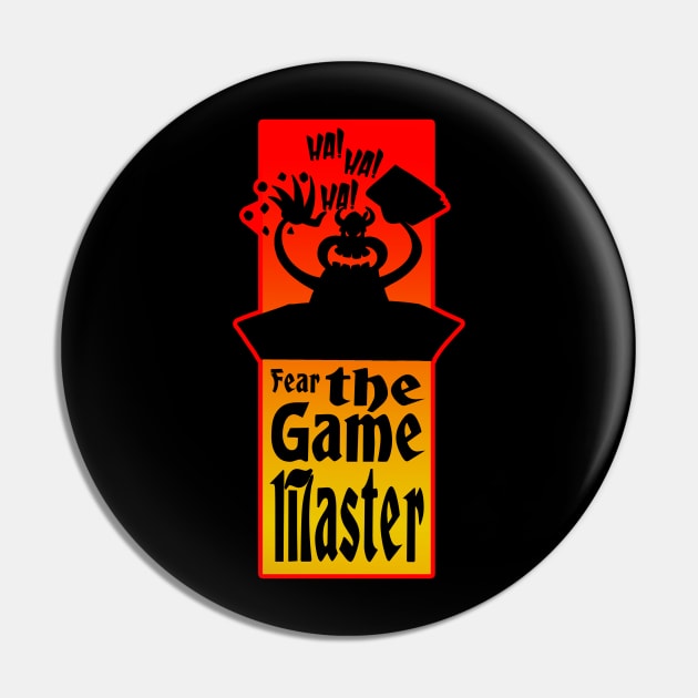 Fear the Game Master Pin by LupaShiva