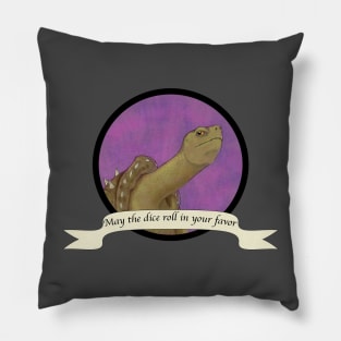 May The Dice Roll in Your Favor - Turtle Pillow