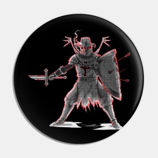 Damned Templar Knight Pin