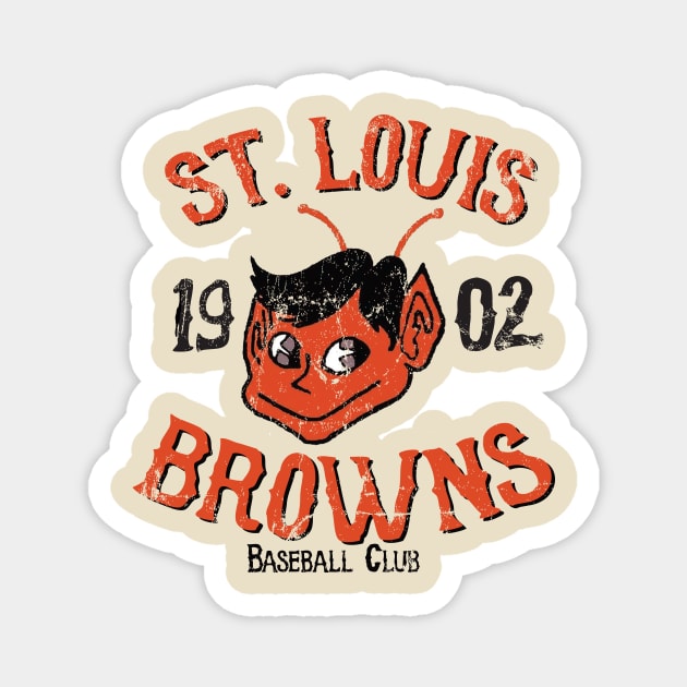 St. Louis Browns Magnet by MindsparkCreative
