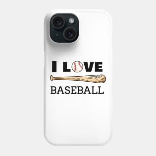 I Love Baseball Phone Case