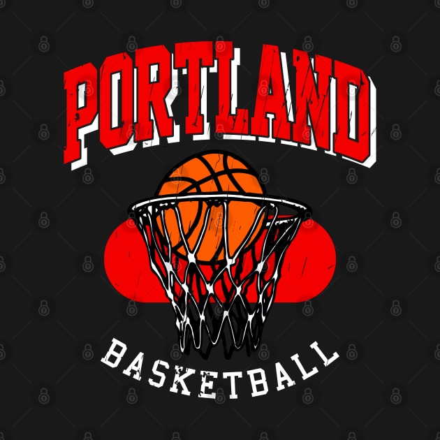 Vintage Portland Basketball by funandgames