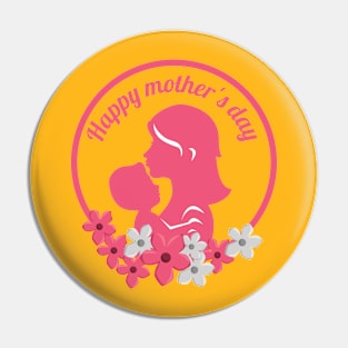 Happy mothers day mother and child Pin