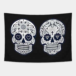 Mexican skull with patterns Tapestry