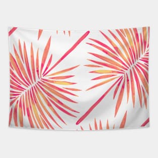 fan palm pink Tapestry