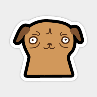 Cute grumpy dog Magnet