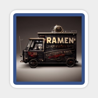 Steampunk Tokyo Ramen Food Truck Magnet