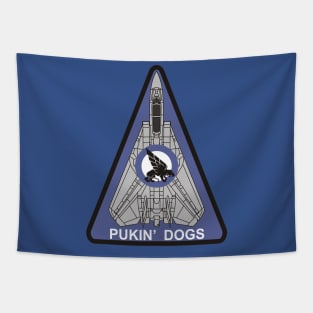 F14 Tomcat - VF143 Pukin' Dogs Tapestry