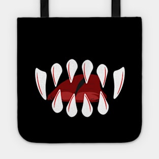 Creepy Teeth Horror Halloween Fun Tote