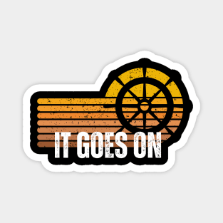 It goes on tees Magnet