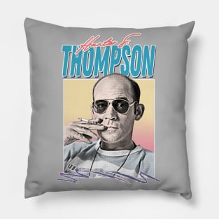 Hunter S Thompson / Retro Style Aesthetic Design Pillow