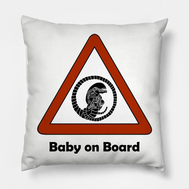 Baby on Board Pillow by Acinony