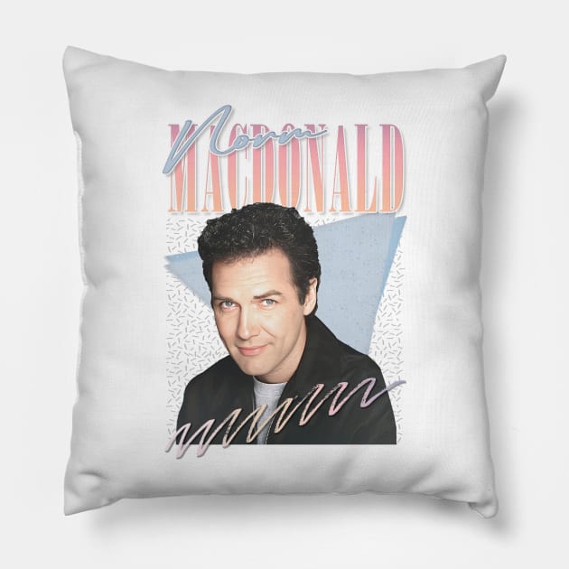 Norm MacDonald - Vintage Style Aesthetic Pillow by DankFutura