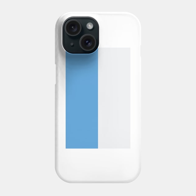 Manchester City Sky Blue and White Half design Phone Case by Culture-Factory