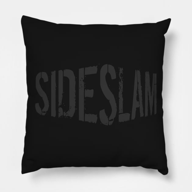 SIDESLAM BLKOUT Pillow by TankByDesign