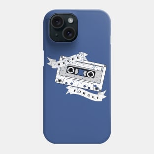 'Never Forget' Retro Cassette Phone Case