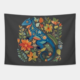 A Chameleon Scandinavian Art Tapestry