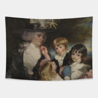 Lady Smith (Charlotte Delaval) and Her Children (George Henry, Louisa, and Charlotte) by Joshua Reynolds Tapestry