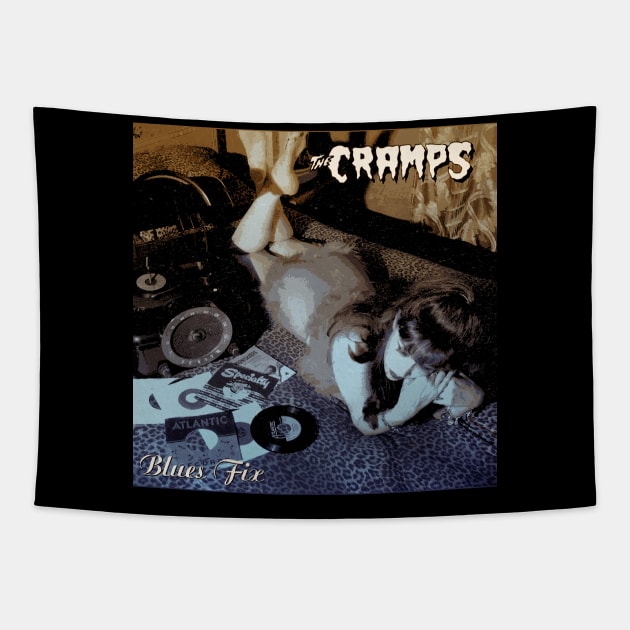 Psychotic Rock 'n' Roll The Cramps Energetic Concert Tee Tapestry by JocelynnBaxter