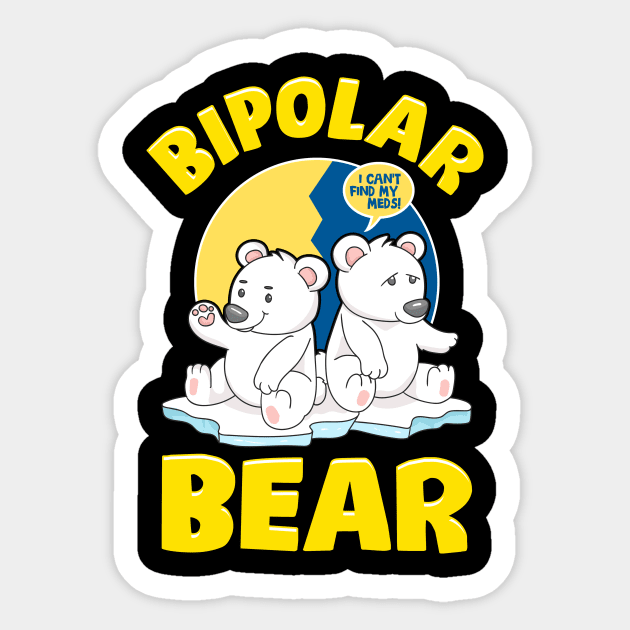 Polar Bear Funny Science Bear Pun Classic Round Sticker