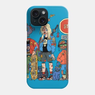 SKATE gang crossing the street⚡️ Phone Case